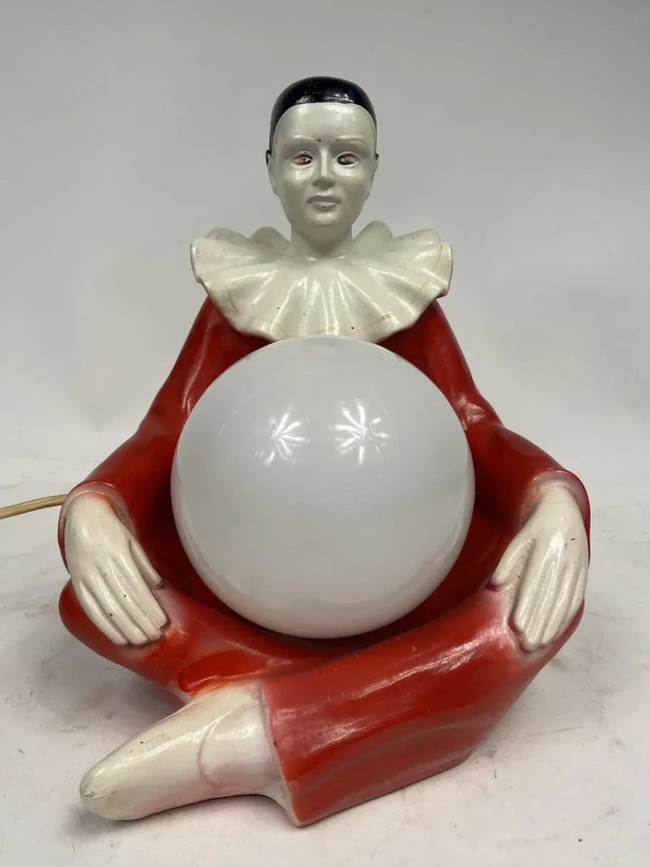 Best Pamono Ceramic Table Lamp by Pierrot, 1960s