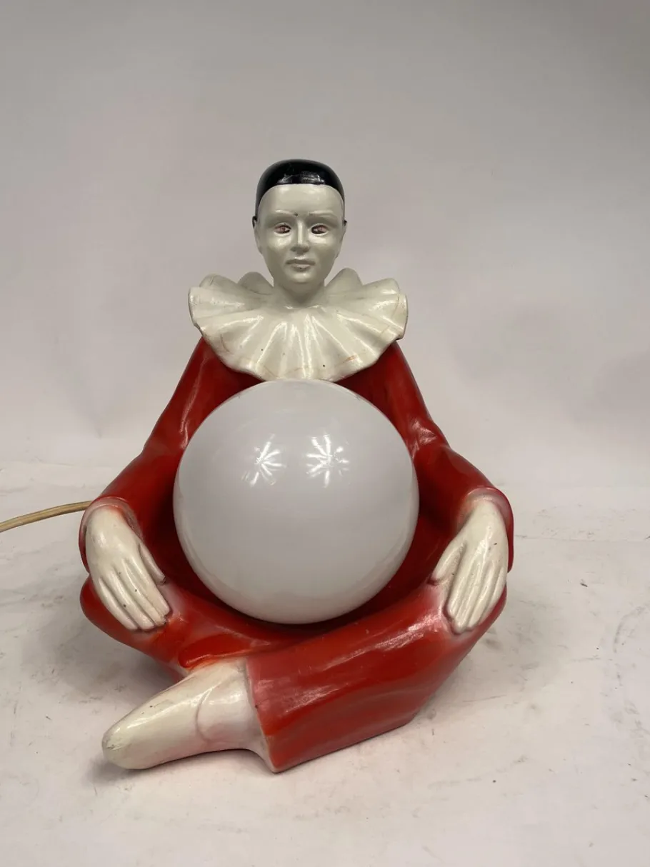 Best Pamono Ceramic Table Lamp by Pierrot, 1960s