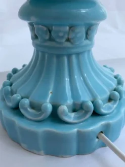 Best Pamono Ceramic Table Lamp in Floral Design by Famous Bondia Manises, 1950s