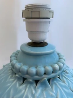 Best Pamono Ceramic Table Lamp in Floral Design by Famous Bondia Manises, 1950s