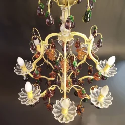 Best Pamono Chandelier 8 Lights with Glass Fruits