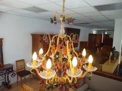 Best Pamono Chandelier 8 Lights with Glass Fruits