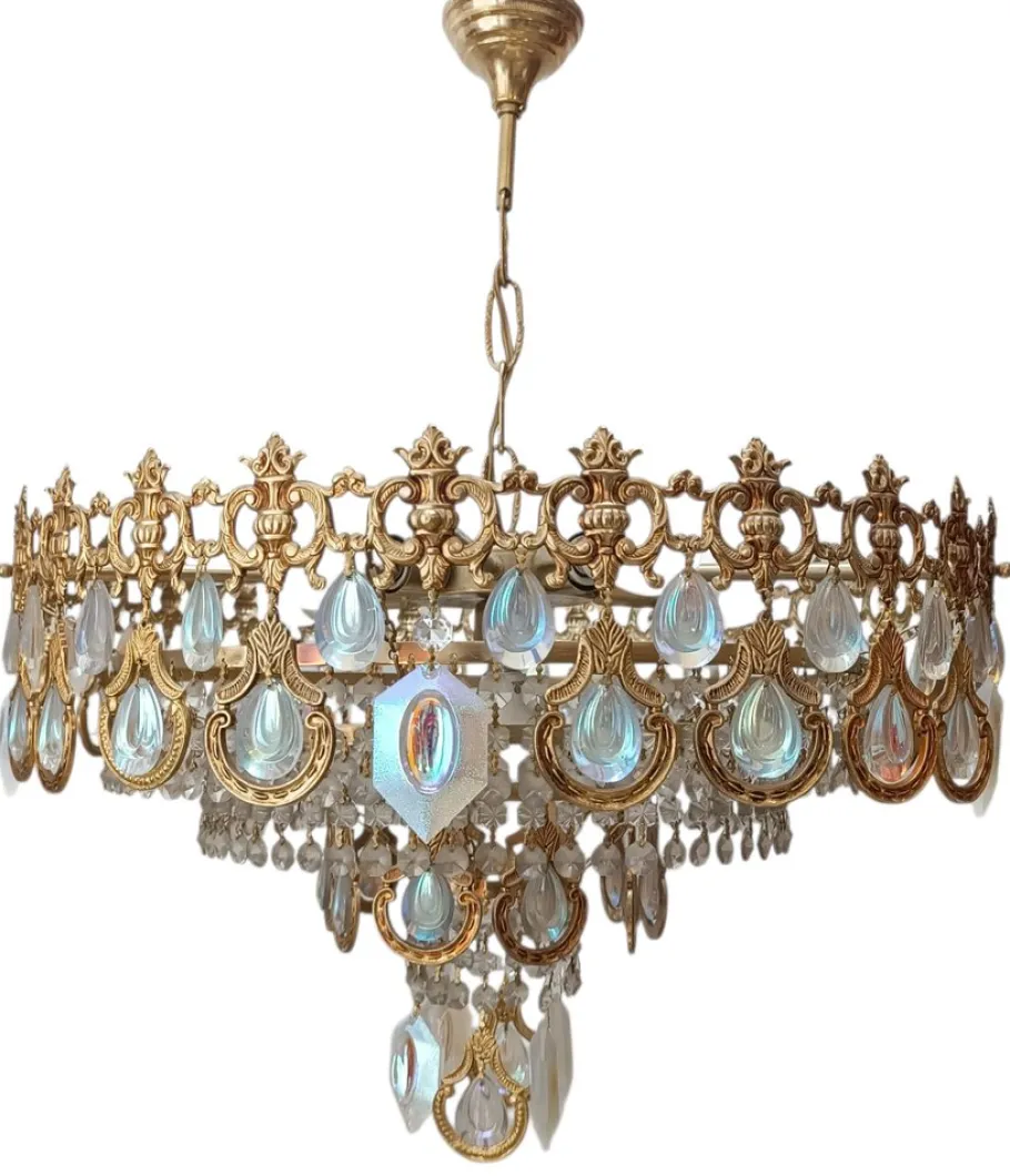 Best Pamono Chandeliers by Ernst Palme for Palwa, 1950s, Set of 2