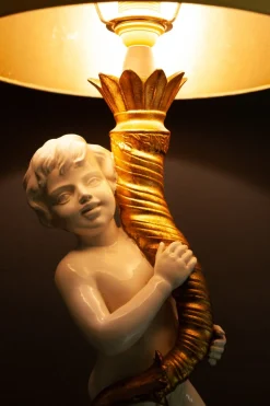 Outlet Pamono Cherub Floor Lamp from Capodimonte, 1967