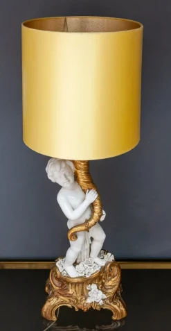 Outlet Pamono Cherub Floor Lamp from Capodimonte, 1967