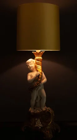 Outlet Pamono Cherub Floor Lamp from Capodimonte, 1967