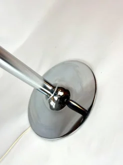 Discount Pamono Chrome and Black Fabric Floor Lamp by Anna Ehrner for Ateljé Lyktan