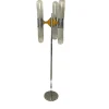 New Pamono Chrome and Murano Glass Floor Lamp from Mazzega, 1970s