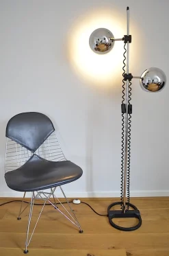 Outlet Pamono Chrome Ball Floor Lamp From Staff, 1970s