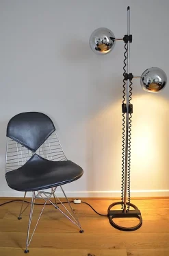 Outlet Pamono Chrome Ball Floor Lamp From Staff, 1970s