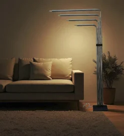 Best Pamono Chrome Metal 4-Arm Floor Lamp by Goffredo Reggiani, Italy, 1970s