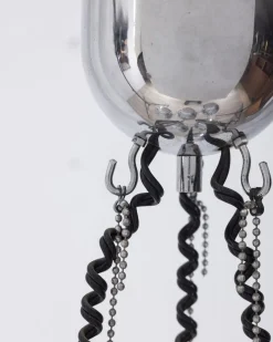 Clearance Pamono Chrome Metal Chandelier by Goffredo Reggiani for Reggiani, 1970s