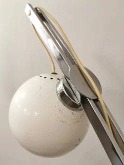 Hot Pamono Chromed & Enamelled Metal Floor Lamp, Italy, 1970s