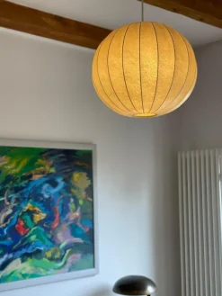 Best Pamono Cocoon Ceiling Lamp from Castiglioni, 1960s