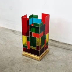 Discount Pamono Colored Glass Lamp, 1980s