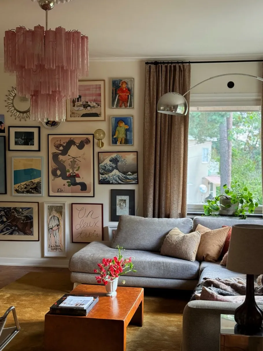 Best Pamono Colorful Murano Chandeliers in Pink Marbled Glass, Set of 2