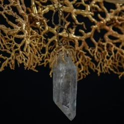 Clearance Pamono Coral and Crystal Chandelier, 1980s