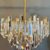 Best Pamono Cristal Triedri Murano Glass Chandelier by Paolo Venini for Venini, 1980s