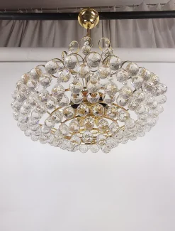 Best Pamono Crystal Chandelier by Joski Bodemais, 1970s
