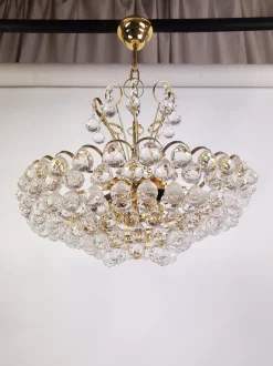 Best Pamono Crystal Chandelier by Joski Bodemais, 1970s
