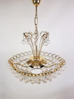 Best Pamono Crystal Chandelier by Joski Bodemais, 1970s
