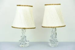 Clearance Pamono Crystal Table Lamps by Charles Schneider, 1960s, Set of 2