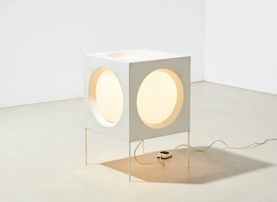 Best Pamono Cube Floor Lamp by Carl Moor for Bag Turgi, 1960s