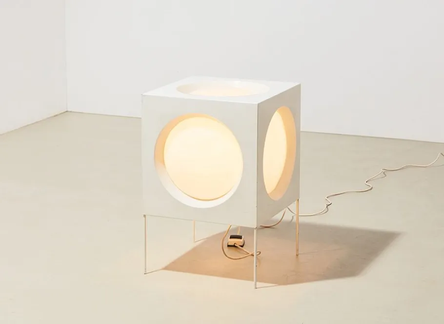 Best Pamono Cube Floor Lamp by Carl Moor for Bag Turgi, 1960s