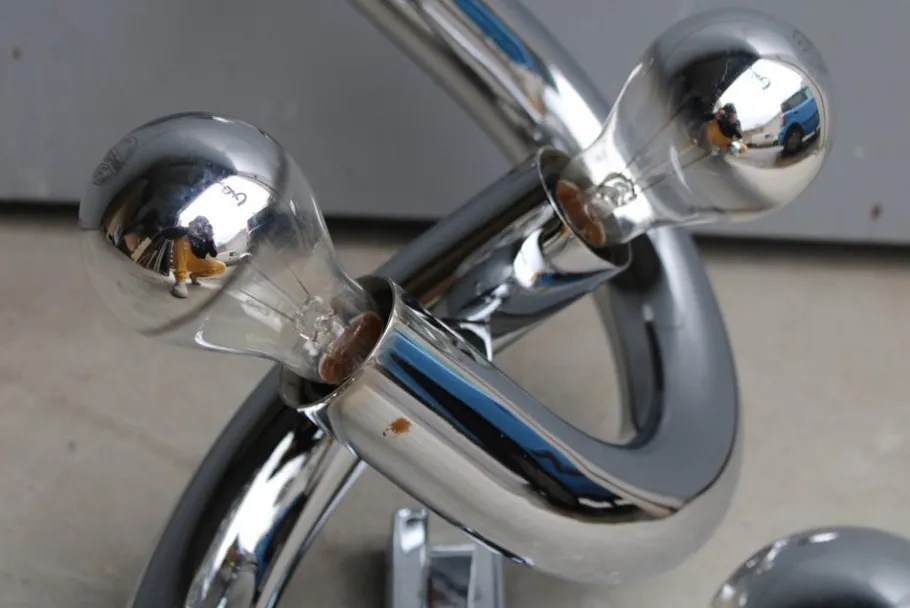 Best Pamono Curved Tubular Sculpture Wall Light from Stilux Milano, Italy, 1970s