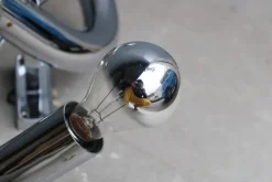 Best Pamono Curved Tubular Sculpture Wall Light from Stilux Milano, Italy, 1970s