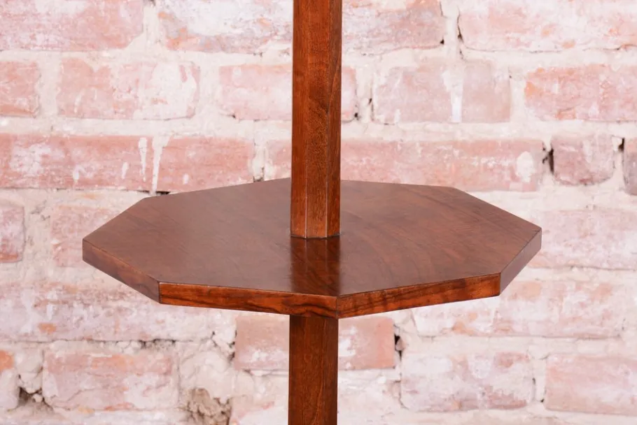 Best Pamono Czech Art Deco Floor Lamp in Walnut, 1920s