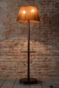 Best Pamono Czech Art Deco Floor Lamp in Walnut, 1920s