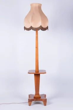 Hot Pamono Czech Art Deco Walnut Floor Lamp, 1920s