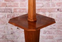 Hot Pamono Czech Art Deco Walnut Floor Lamp, 1920s