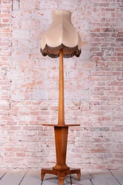 Hot Pamono Czech Art Deco Walnut Floor Lamp, 1920s