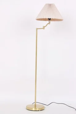 Best Pamono Danish Brass Floor Lamp from Horn Lighting Studio