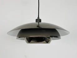 Best Pamono Danish Chrome and Metal Pendant Lamp, 1980s
