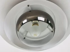 Best Pamono Danish Chrome and Metal Pendant Lamp, 1980s