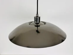 Best Pamono Danish Chrome and Metal Pendant Lamp, 1980s