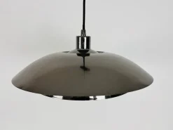 Best Pamono Danish Chrome and Metal Pendant Lamp, 1980s