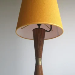 Online Pamono Danish Diabolo Floor Lamp with Upholstered Lampshade, 1960s