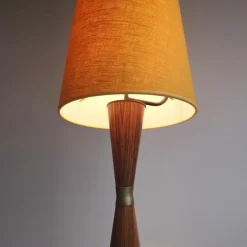 Online Pamono Danish Diabolo Floor Lamp with Upholstered Lampshade, 1960s