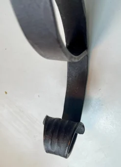 Outlet Pamono Danish Functionalist Adjustable Floor Lamp in Wrought Iron, 1940s