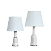 Best Pamono Danish Heiberg Table Lamps in Porcelain from Søholm, 1940s, Set of 2
