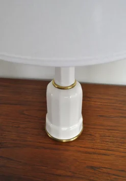 Best Pamono Danish Heiberg Table Lamps in Porcelain from Søholm, 1940s, Set of 2