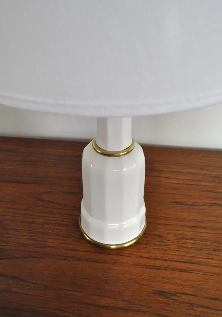 Best Pamono Danish Heiberg Table Lamps in Porcelain from Søholm, 1940s, Set of 2