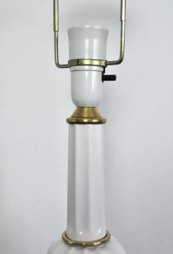 Best Pamono Danish Heiberg Table Lamps in Porcelain from Søholm, 1940s, Set of 2