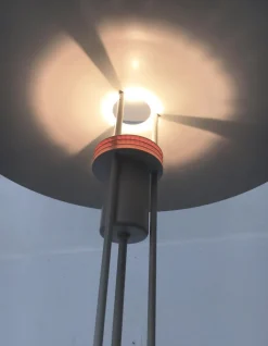 Outlet Pamono Danish Metal Floor Lamp from Frandsen, 1989