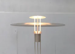 Outlet Pamono Danish Metal Floor Lamp from Frandsen, 1989