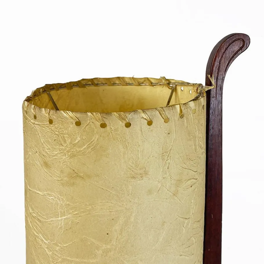 Sale Pamono Danish Modern Floor Lamp in Parchment and Teak, 1960